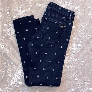 Juicy Couture Flower Embroidered Jeans